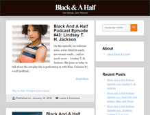 Tablet Screenshot of blackandahalf.com